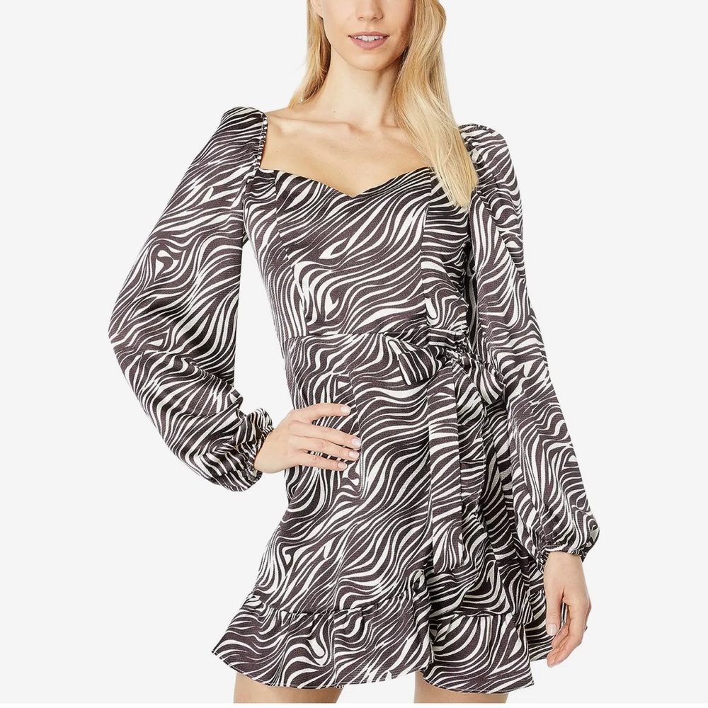 Wayf Dress in Espresso Zebra